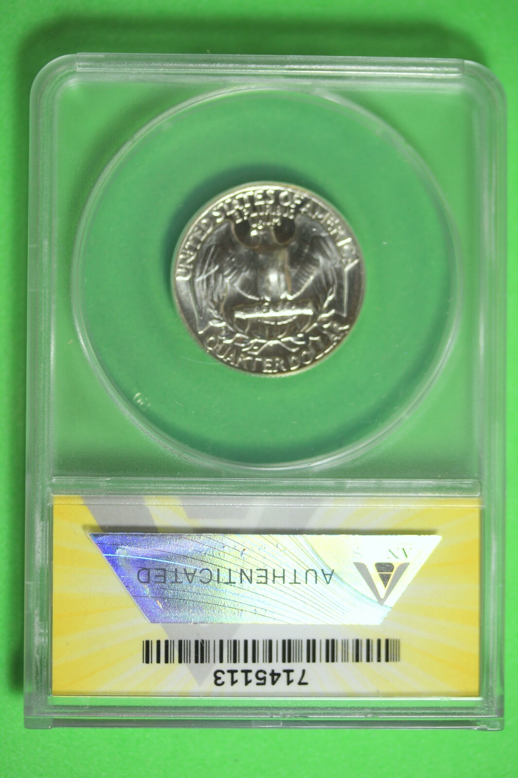 1962 ANACS MS65 Washington Quarter #B27135