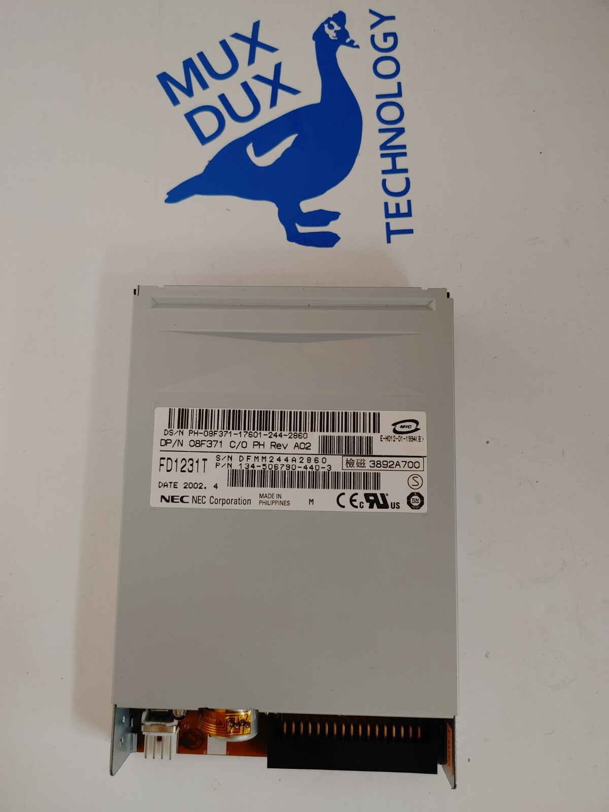 NEC Floppy Drive PN 134-506790-440-3 08F371