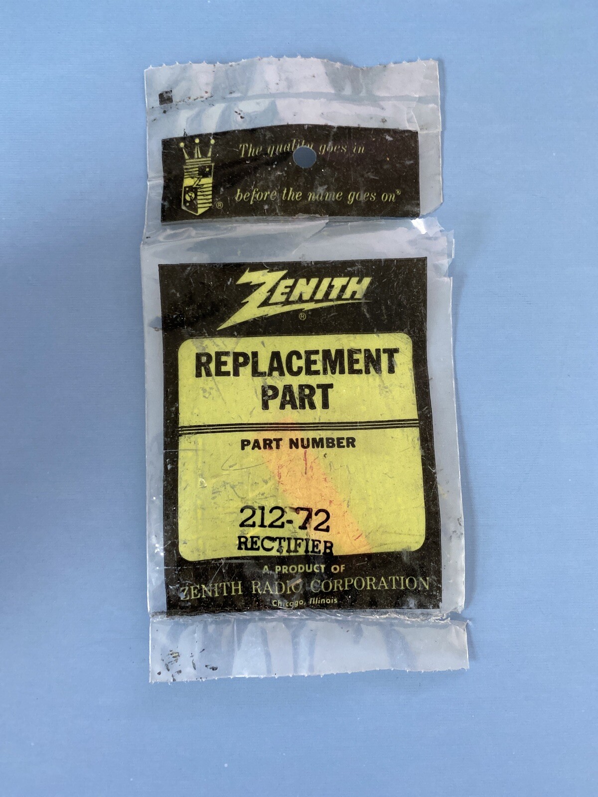 Vintage ZENITH 212-72 Rectifier TV NEW NOS Replacement Part 21272