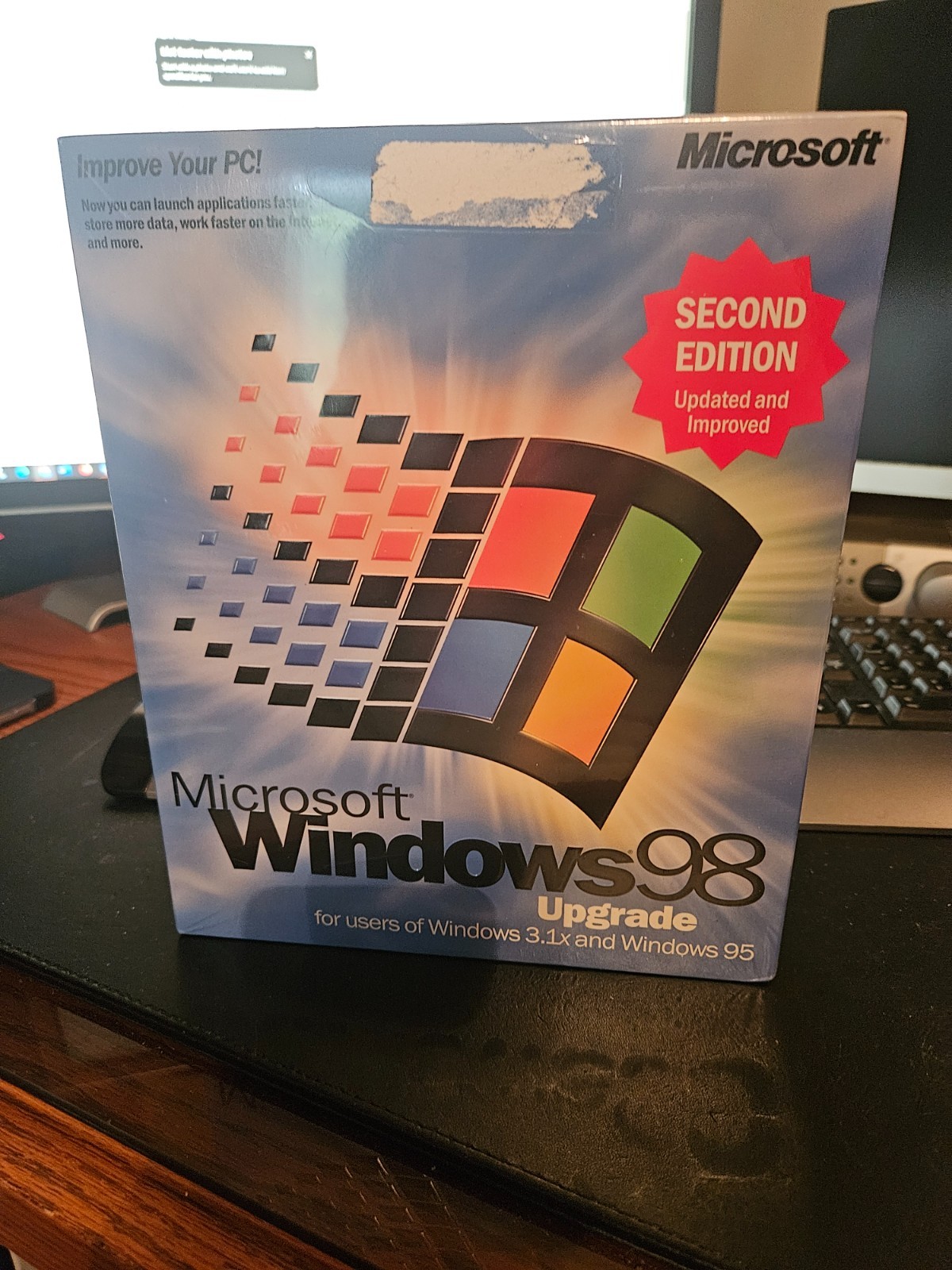 Microsoft Windows 98 Second Edition SE Upgrade – New Sealed – Vintage PC OS