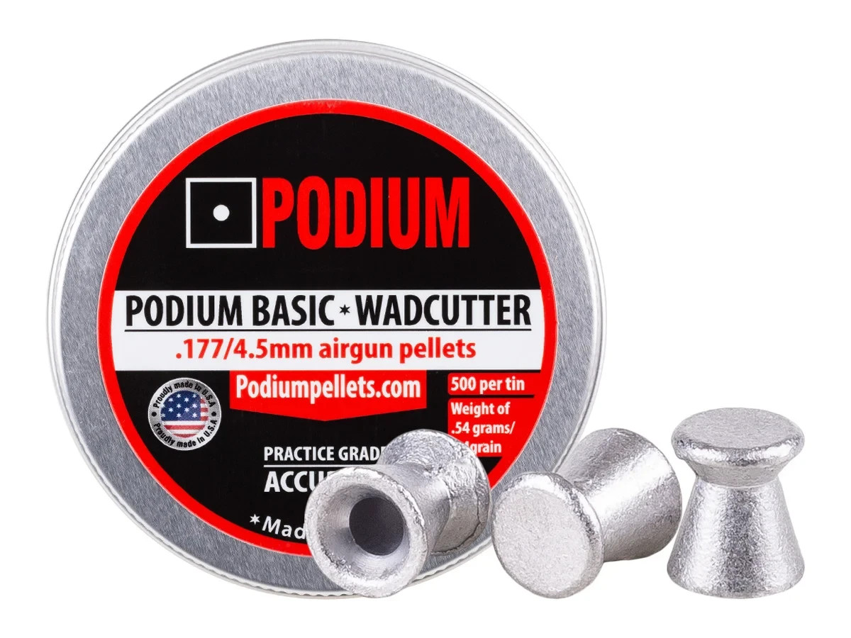 (NEW) Podium Basic Wadcutter .177 Cal, 8.4 Grains, 500ct