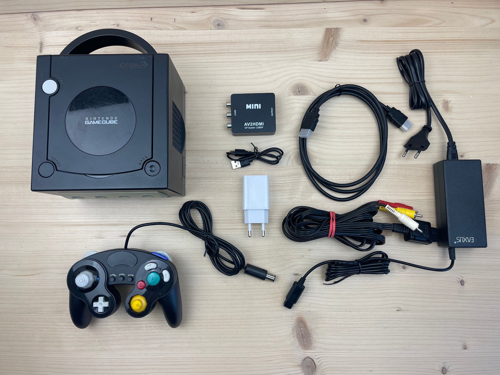 NGC - Nintendo GameCube Console with Controller + HDMI (Used Condition)