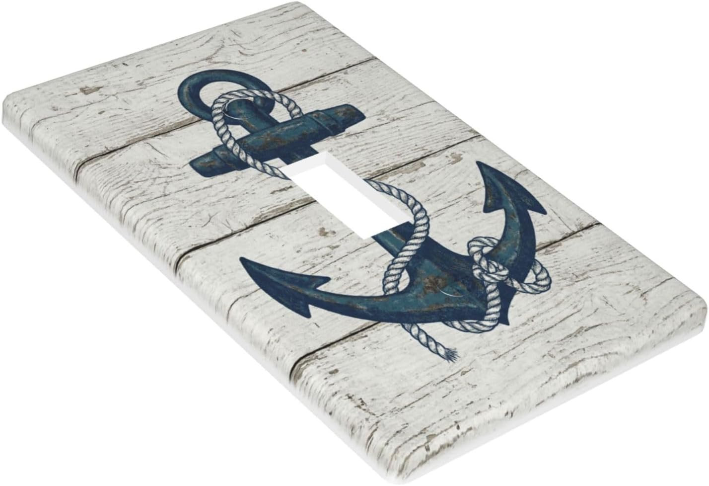 Nautical Anchor Rustic Single Toggle Wall Plate Decorative Light Switch Cover Pl