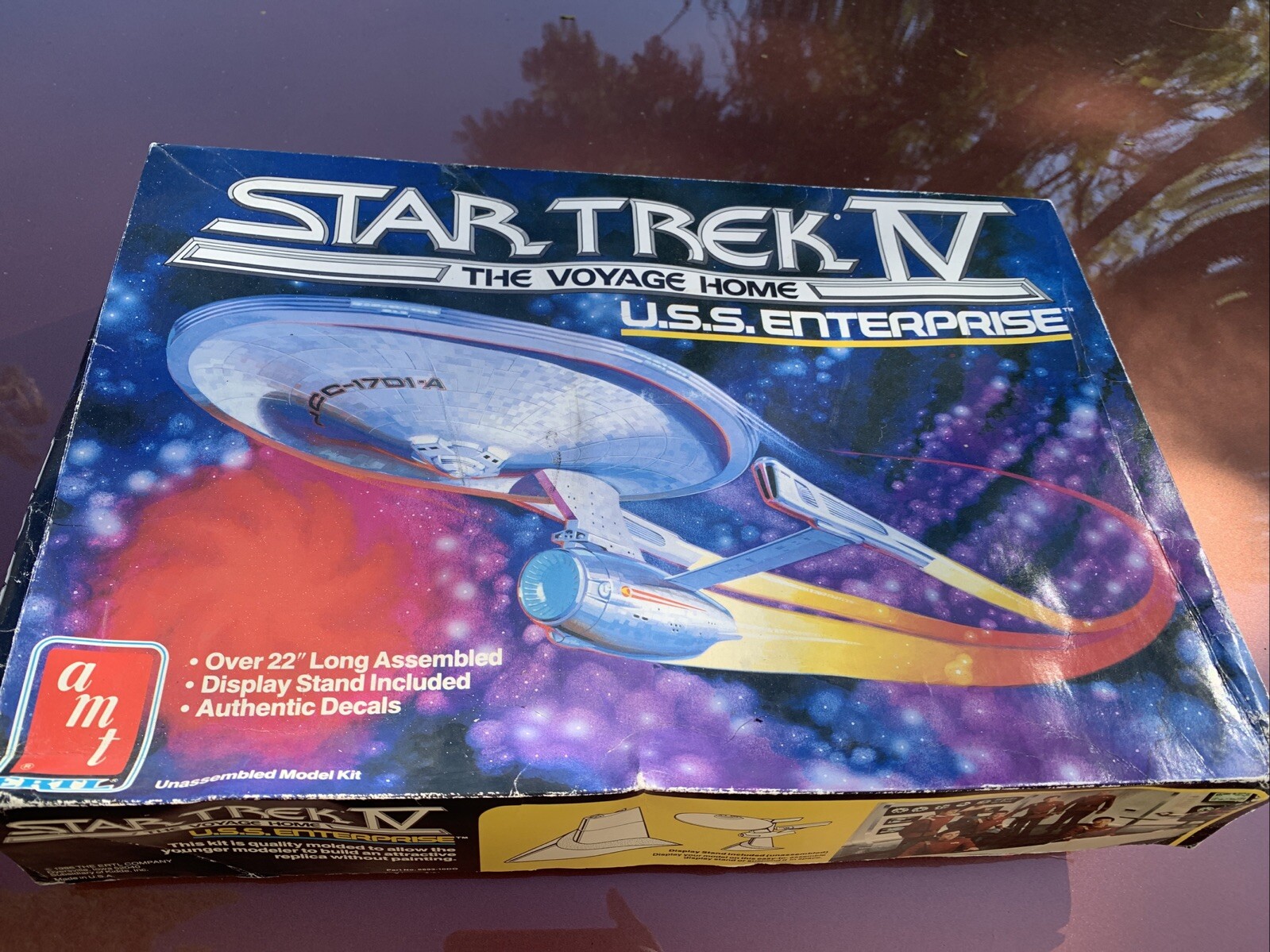 AMT Ertl Star Trek IV USS Enterprise Model Kit The Voyage Home NEW Open Box 1986
