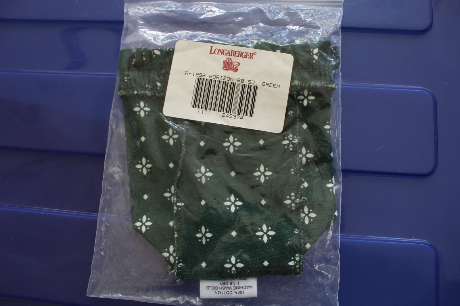 Longaberger 1998 HoH Horizon of Hope Basket Heritage Green Liner #249374 - NEW