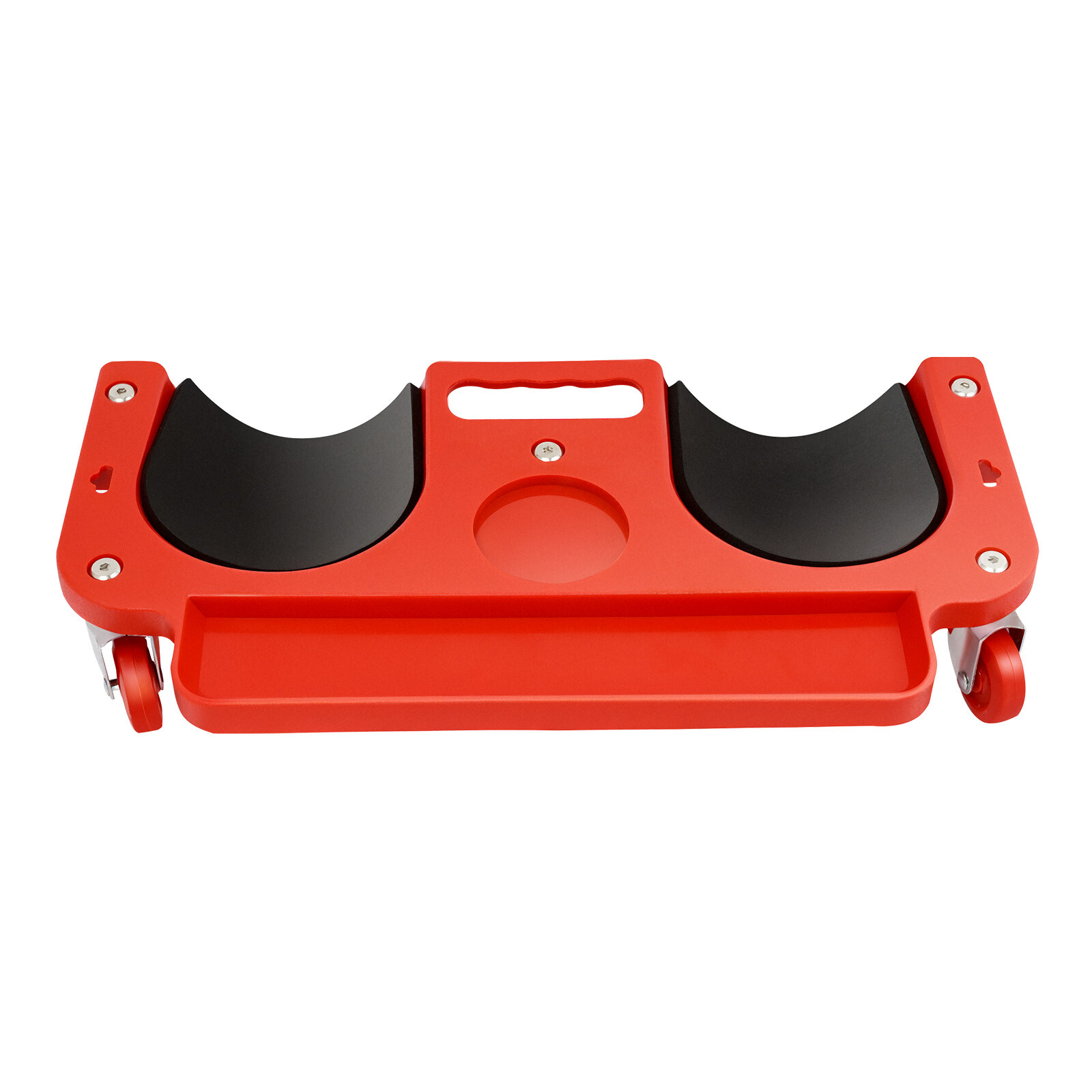 Rolling Knee Pads With Wheels Creeper Used For Tile Work Floor Construction Red