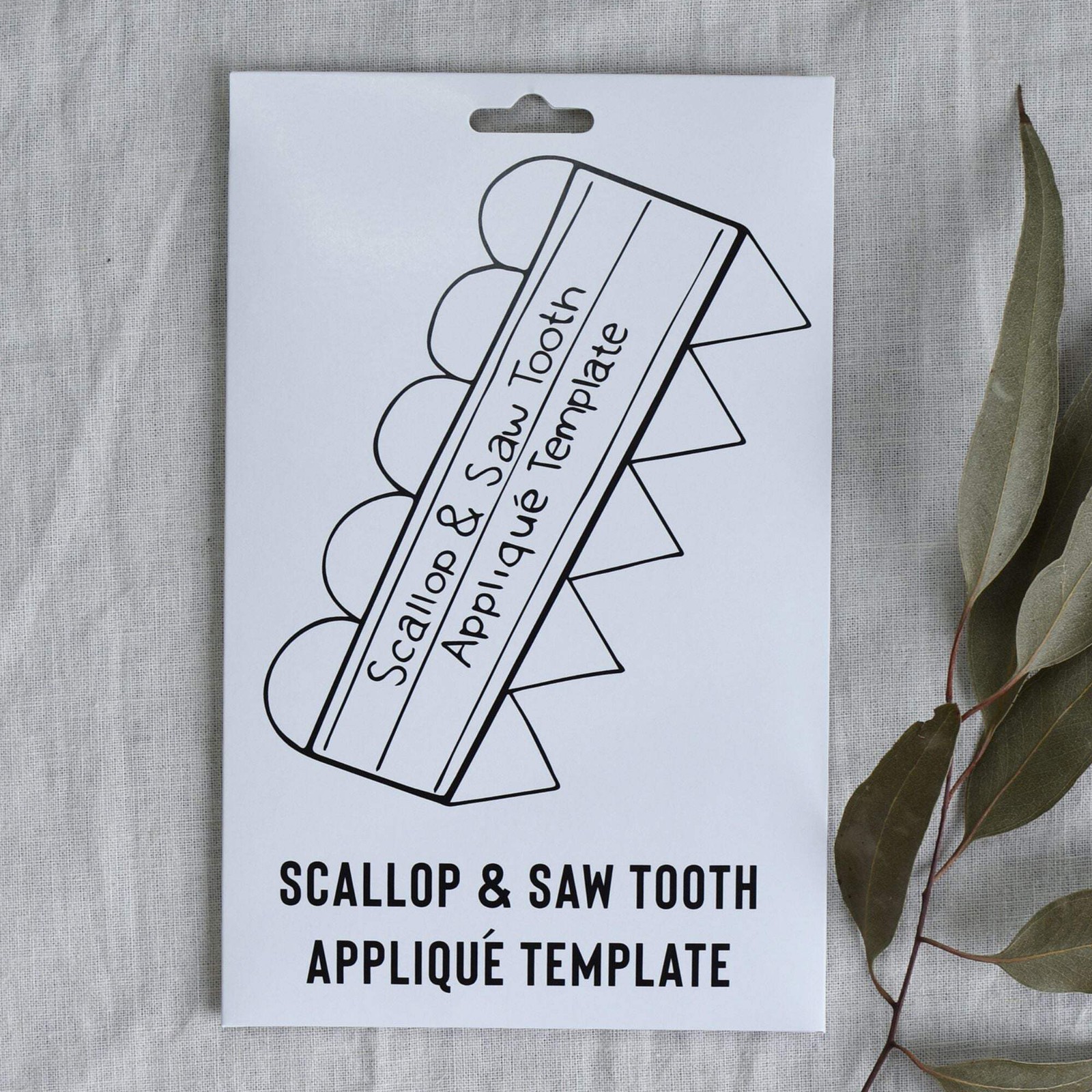 Jen Kingwell Designs: Scallop and Saw Tooth Quilting Ruler (Acrylic Template Onl