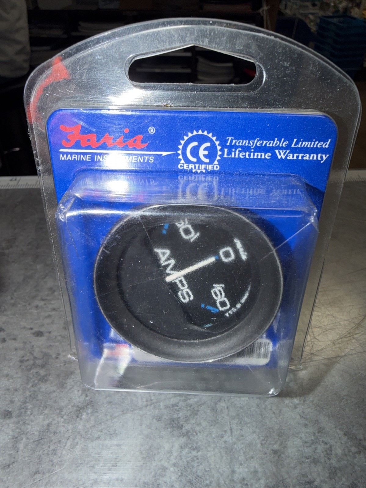 Faria Instruments Chesapeake Stainless Steel Black 2" Voltmeter Boat F13705