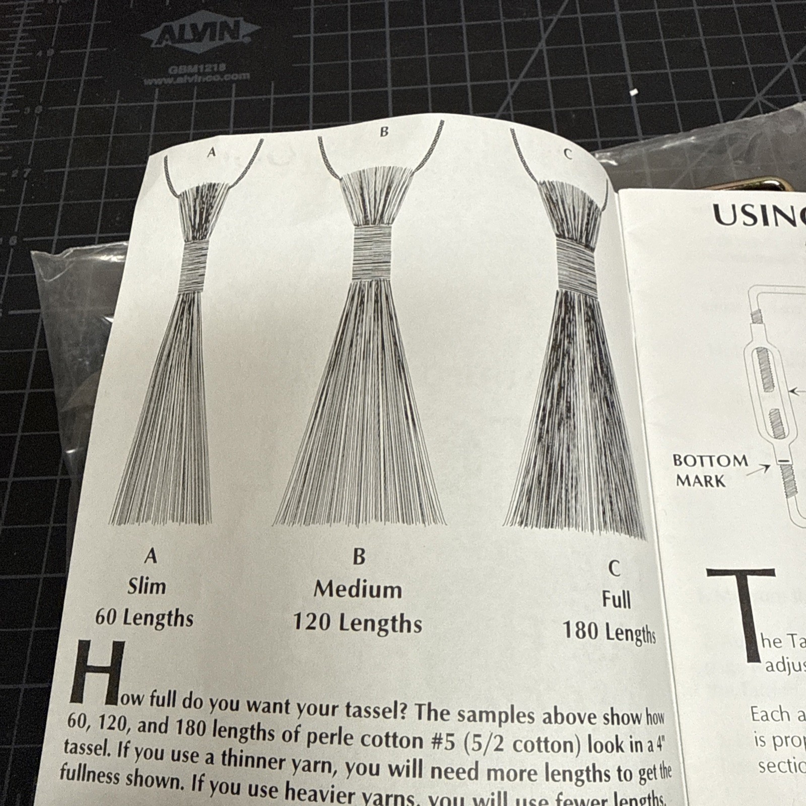 Tatool The Tassel Maker Adjustable Frame for Making Tassels w/Instructions