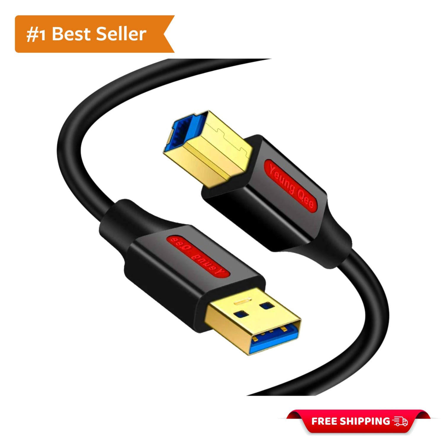 1.5ft USB 3.0 A to B Cable - Superfast 5Gbps Ideal for Printers & Scanners