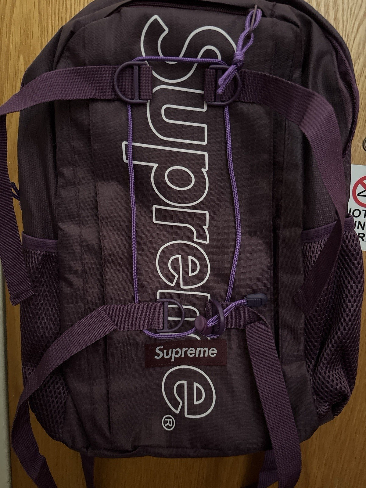 Supreme Cordura Purple Hiking Backpack Adjustable Padded Lightweight Unisex