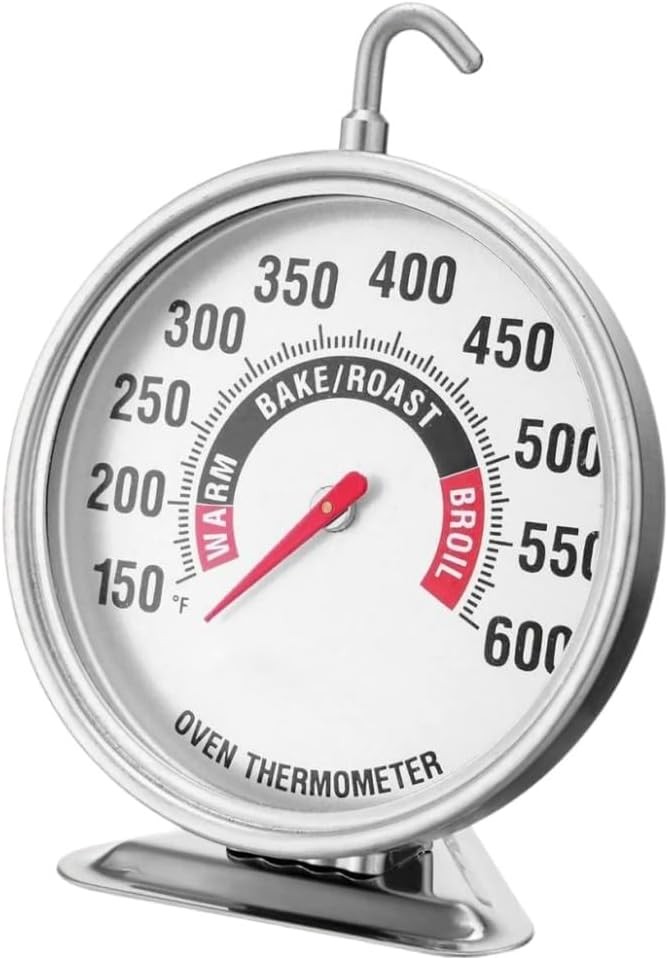 Oven Thermometer Extra Large 3" with Easy-Read Dial | 150-600F Pro Accurate Temp