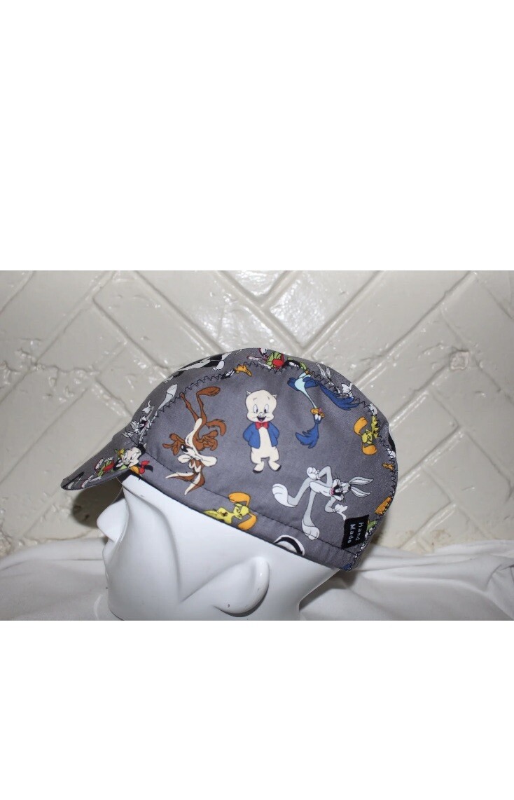 Cycling Cap comics peanuts looney tunes  one Size Hand Made  100% cotton