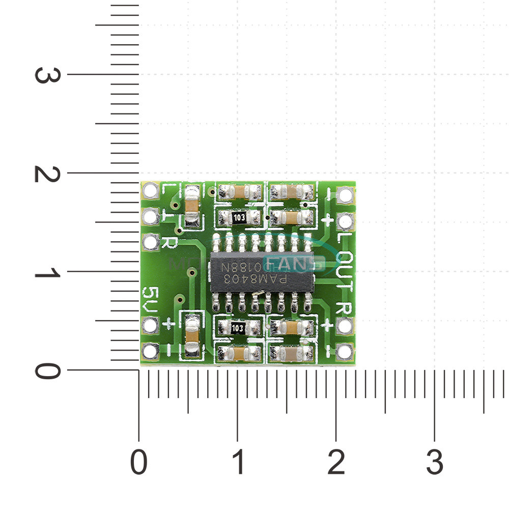 3PCS Digital Amplifier Board Class D 2*3W USB Power Mini PAM8403 Audio Module M