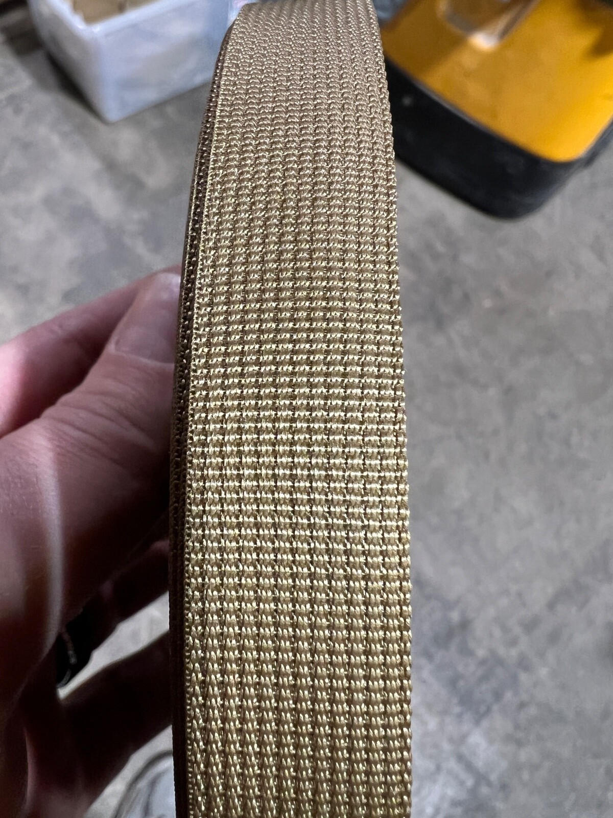 3/4” Tan 499 MIL-SPEC Webbing – Type IV, Class 1 – 100 Yard Roll – MIL-PRF-5038