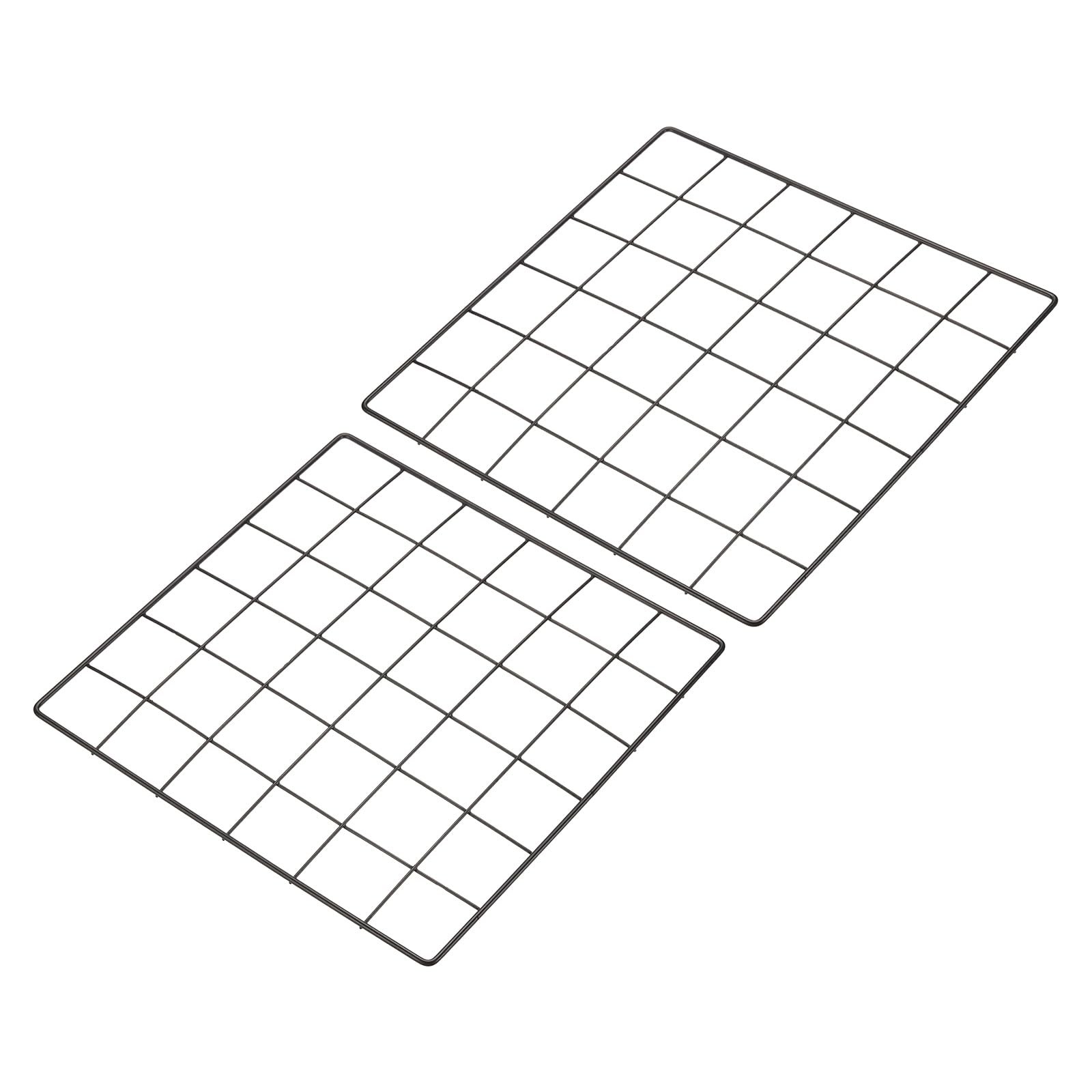 12"x12" Wire Grid Panel, 2 Pack Board Photo Pictures Memo Display Grid Panels...