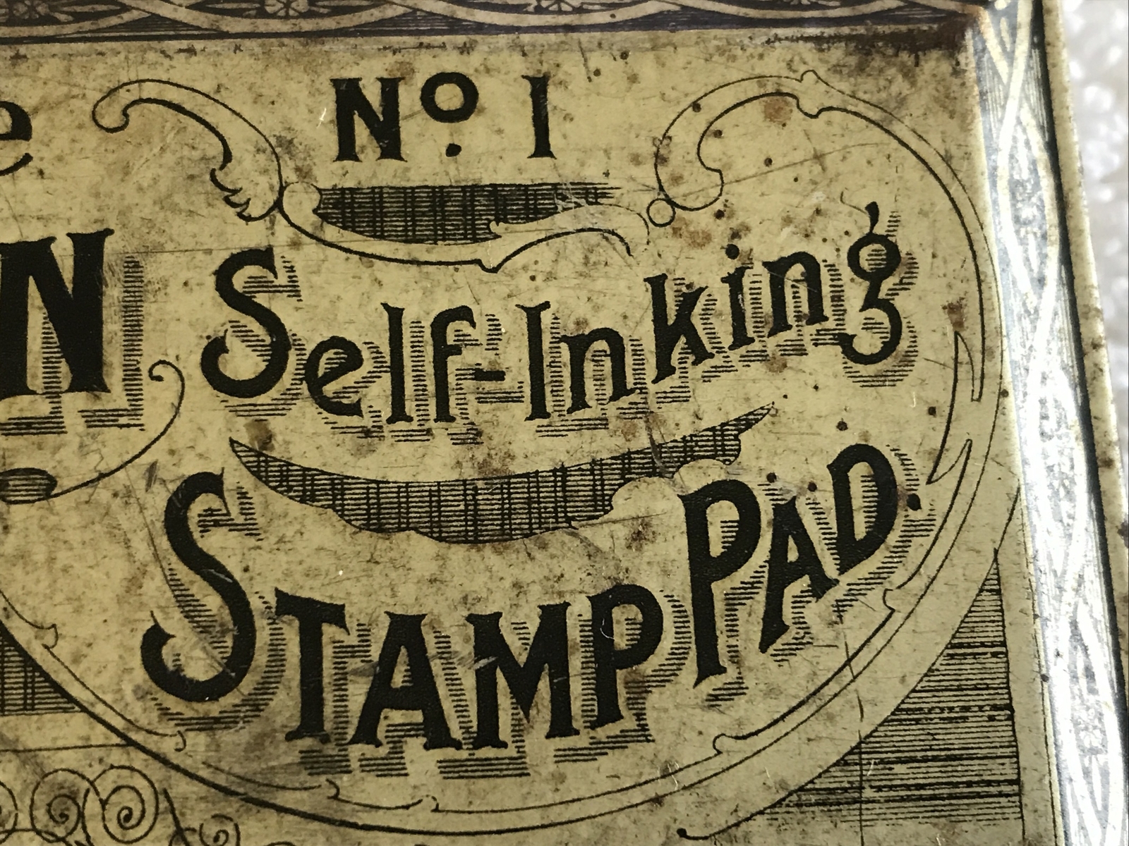 FULTON VINTAGE STAMP PAD NO. 1 , SELF INKING