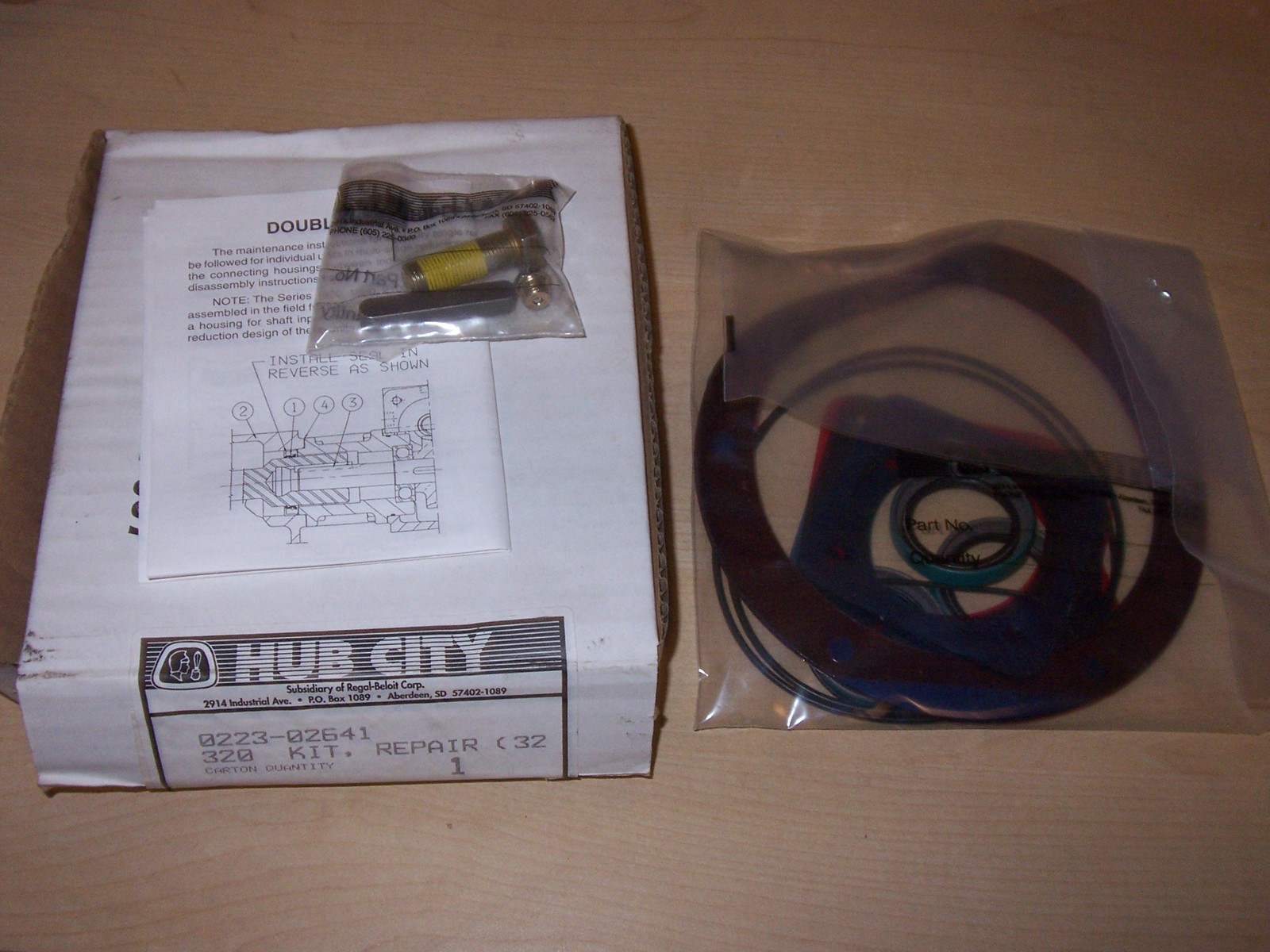 NEW HUB CITY 0223-02641 GEAR BOX REPAIR KIT 022302641