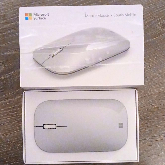 Microsoft Surface Mobile Mouse Bluetooth Wireless Optical Scroll Wheel Gray