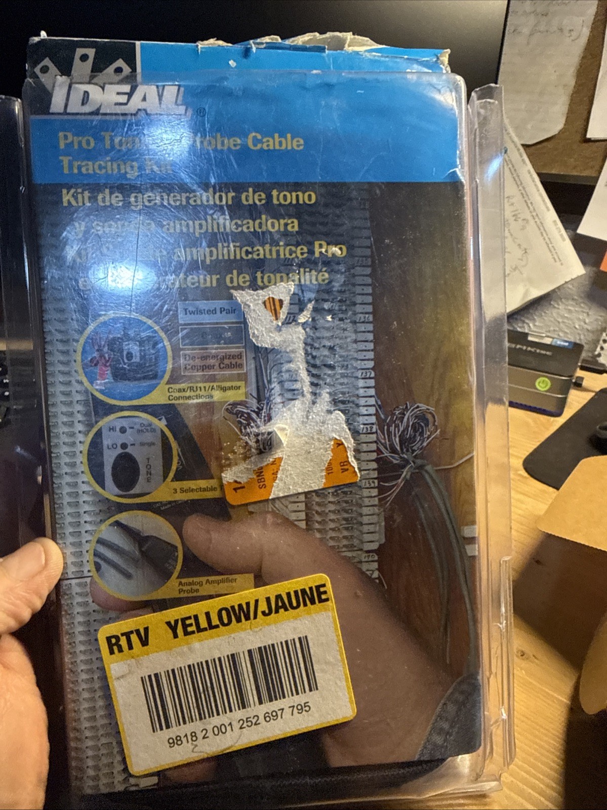 Ideal 33-864 Pro Tone & Probe Cable Tracing Kit RJ11 RJ45 Coax F-Type