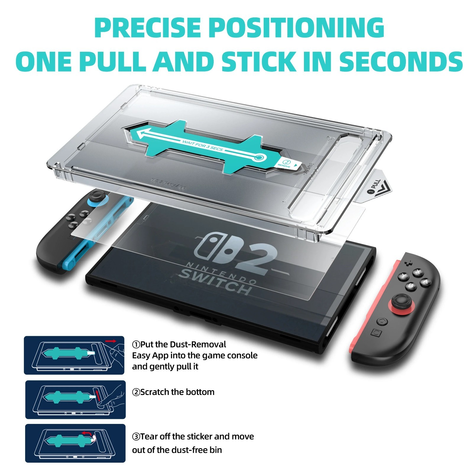Auto-Alignment Screen Protector for Nintendo Switch 2 / OLED - HD Tempered Glass