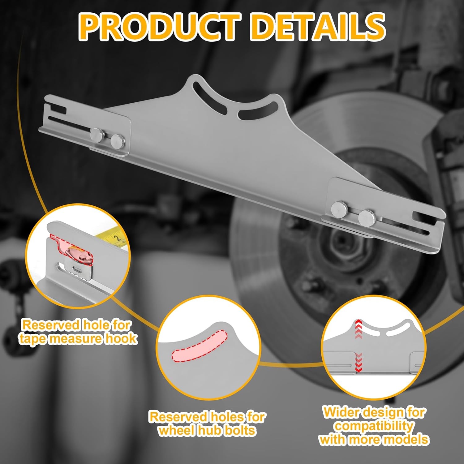 2 PCS Toe Alignment Tool Toe Plates Wheel Alignment Tool W/Tape Measures NEW