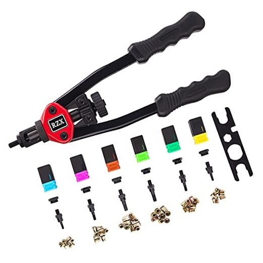 13" Rivet nut Tool Nut/Thread Hand Riveter Kit M5 M6 M8 SAE 10