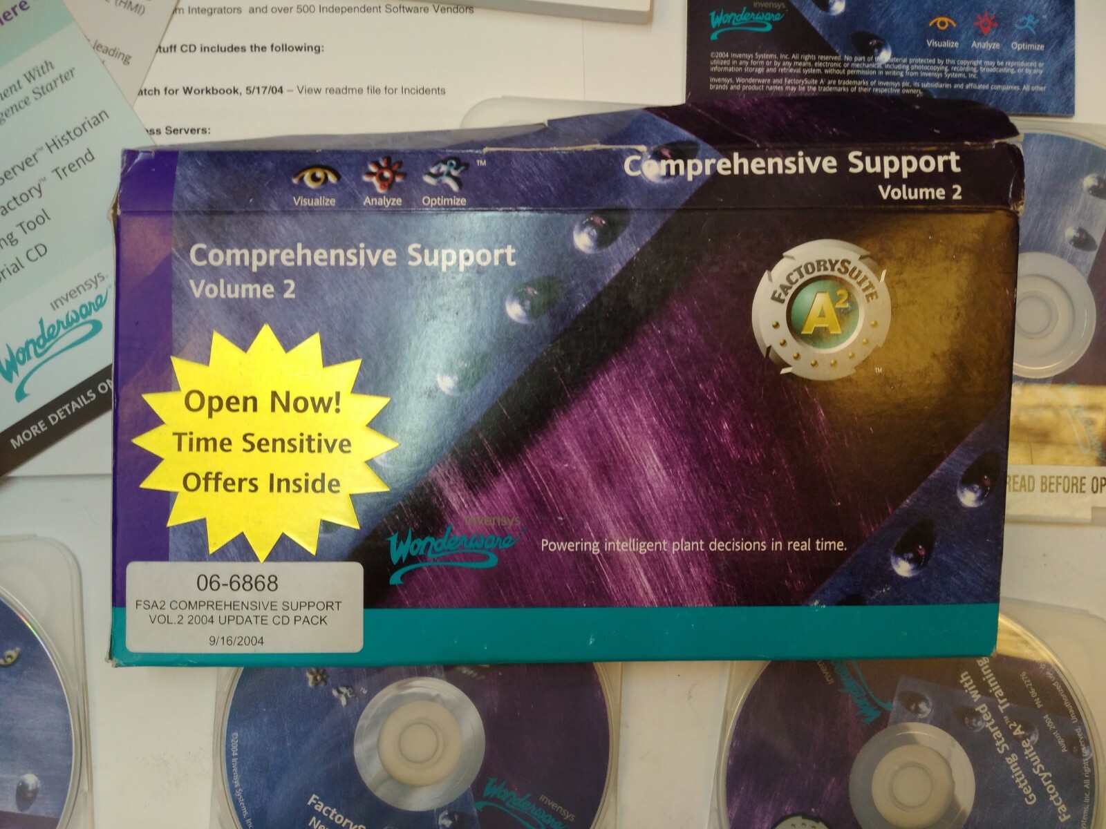 Invensys Wonderware FSA2 Customer Support Vol. 2 2004 Update CD Pack
