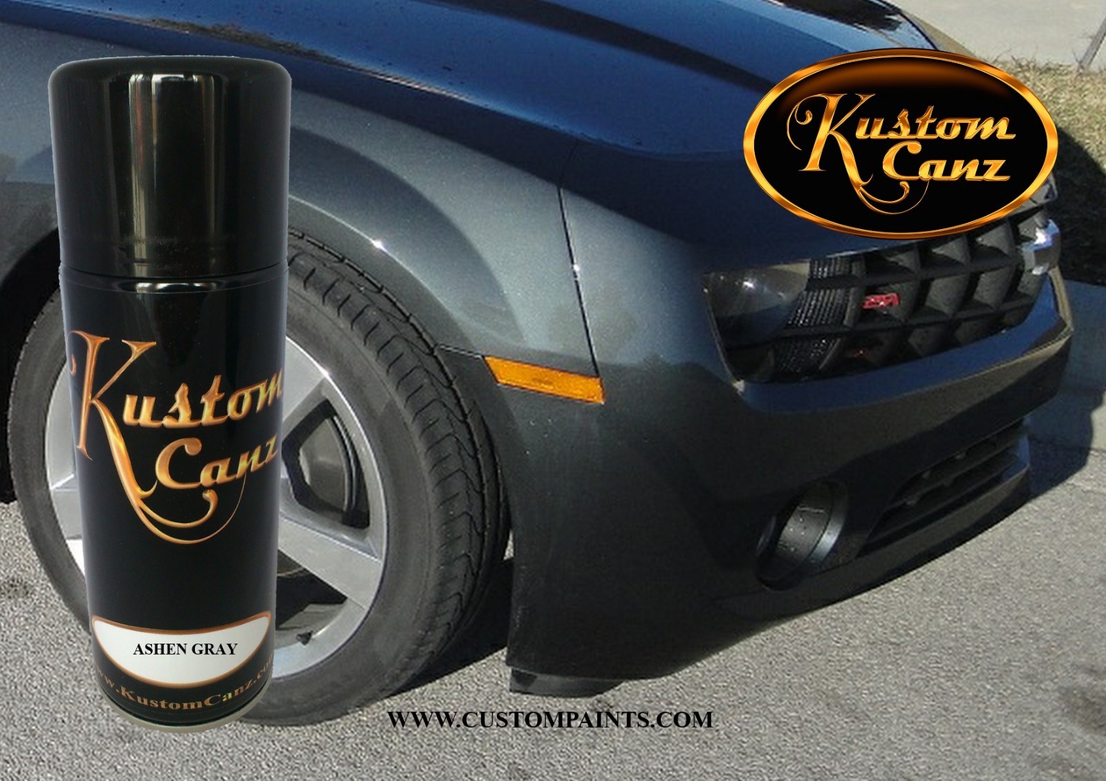 1 x 12oz Aerosol CHEVROLET ASHEN GRAY METALLIC - WA810T, AUTOMOTIVE PAINT