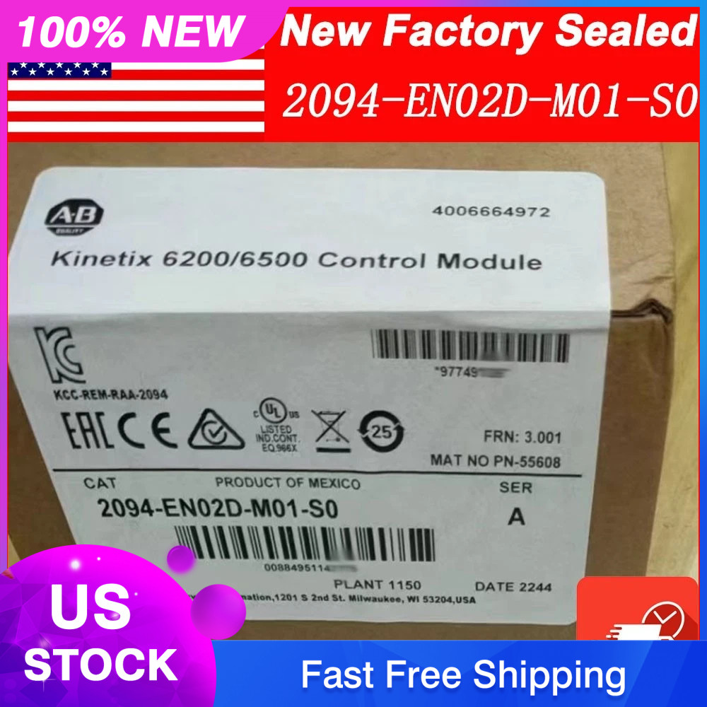 New Factory Sealed AB 2094-EN02D-M01-S0 New in Box Free Shipping PLC