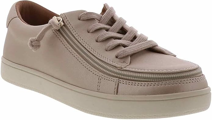 NEW Billy Footwear Women Sneaker Low Top Zip Up Champagne Adaptive Sz 11 W BY306