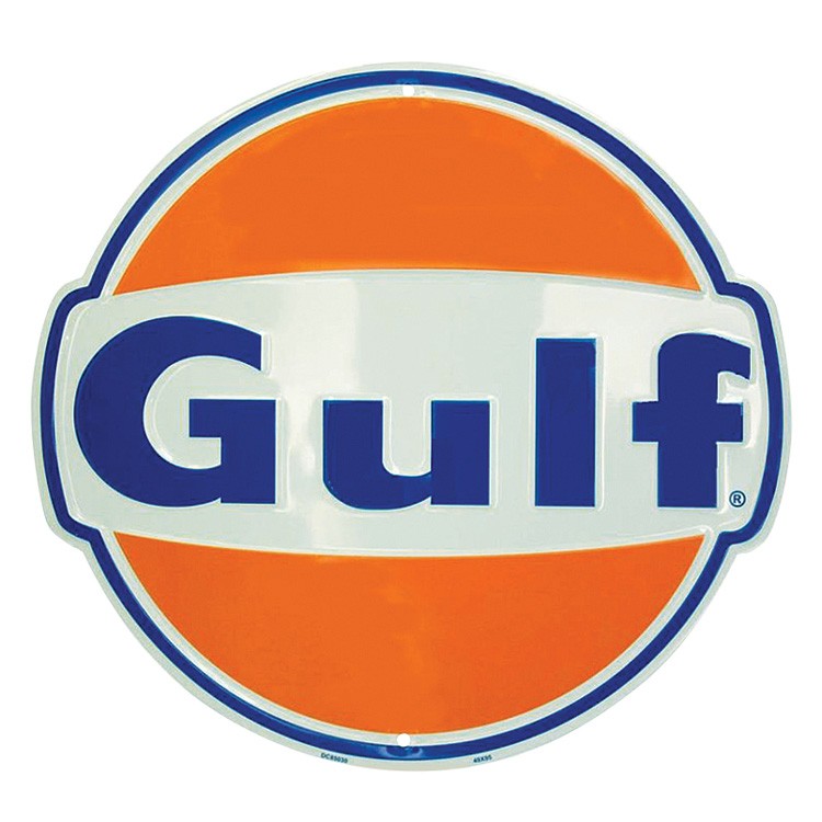 Gulf Gasoline Metal Sign
