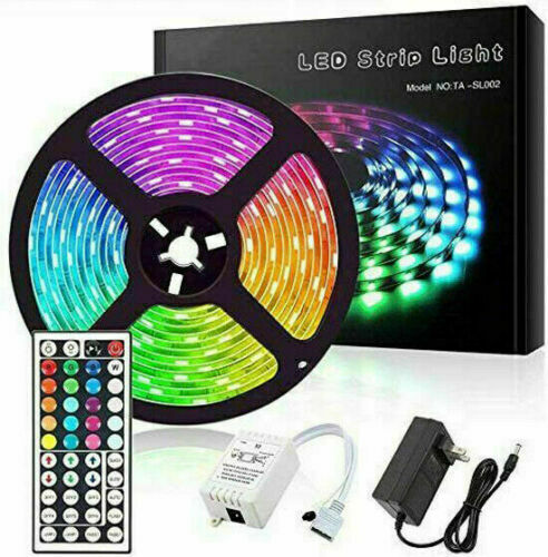 Led Strip Lights 16.4ft RGB Led Room Lights 5050 Led Tape Lights Color Changing