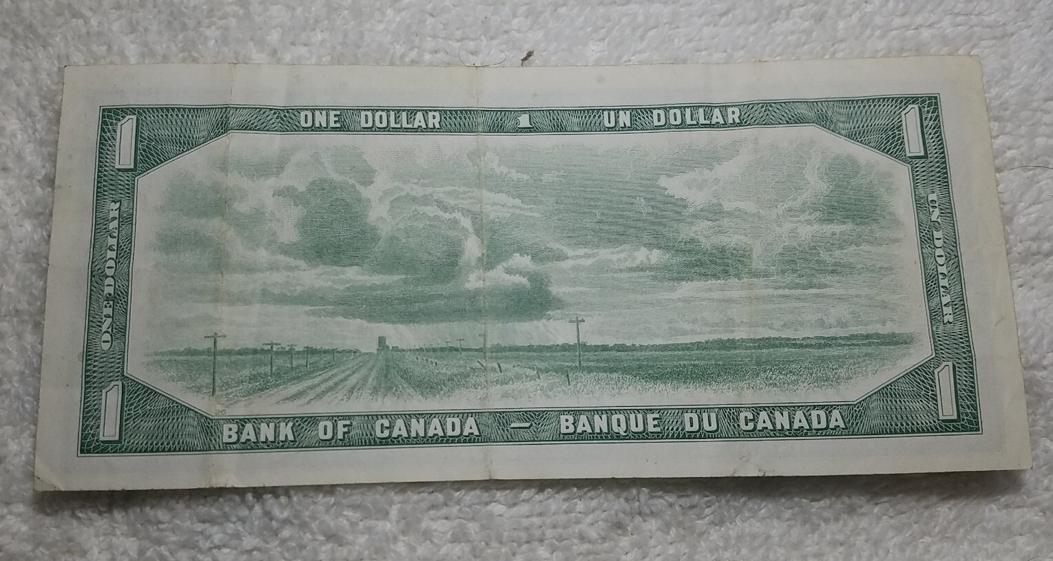 1954 Canada 1 Dollar Note Money