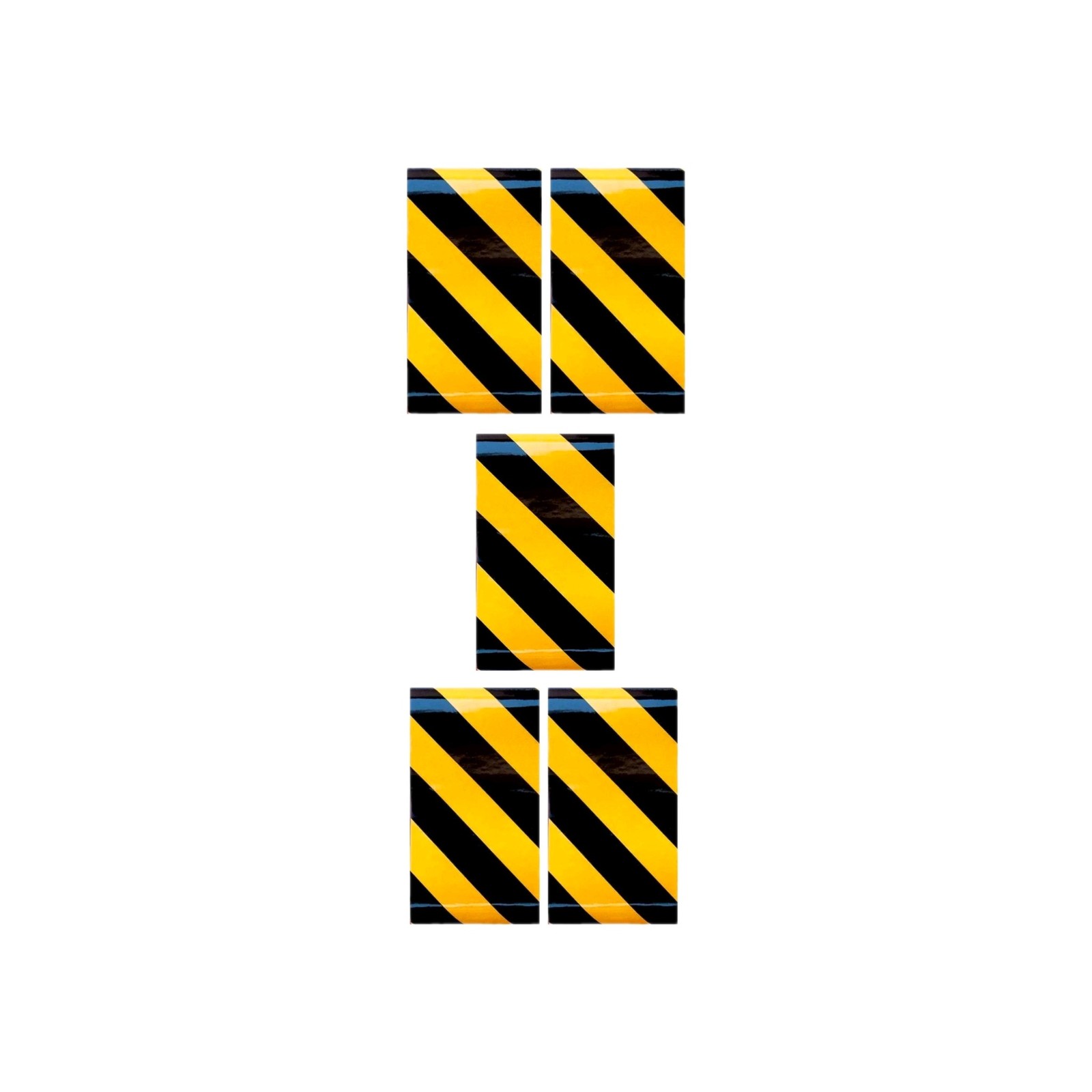 5 PACK! HILLMAN 2" x 24" Black & Yellow Reflective Tape 840378