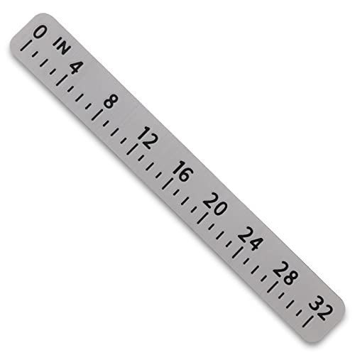 Foam Fish Ruler with Strong Self Adhesive Backing 40" 32" Light Gray