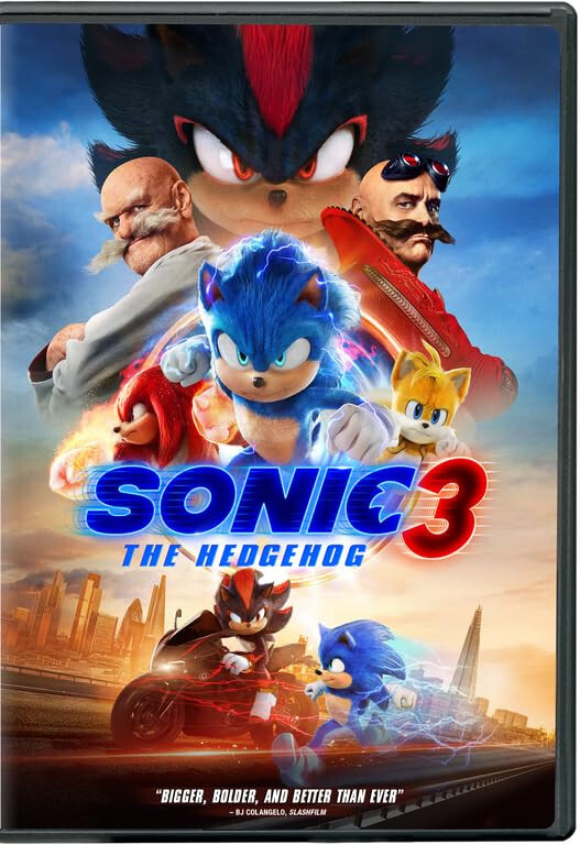 Sonic The Hedgehog 3 (DVD, 2025) Brand New Sealed!!!
