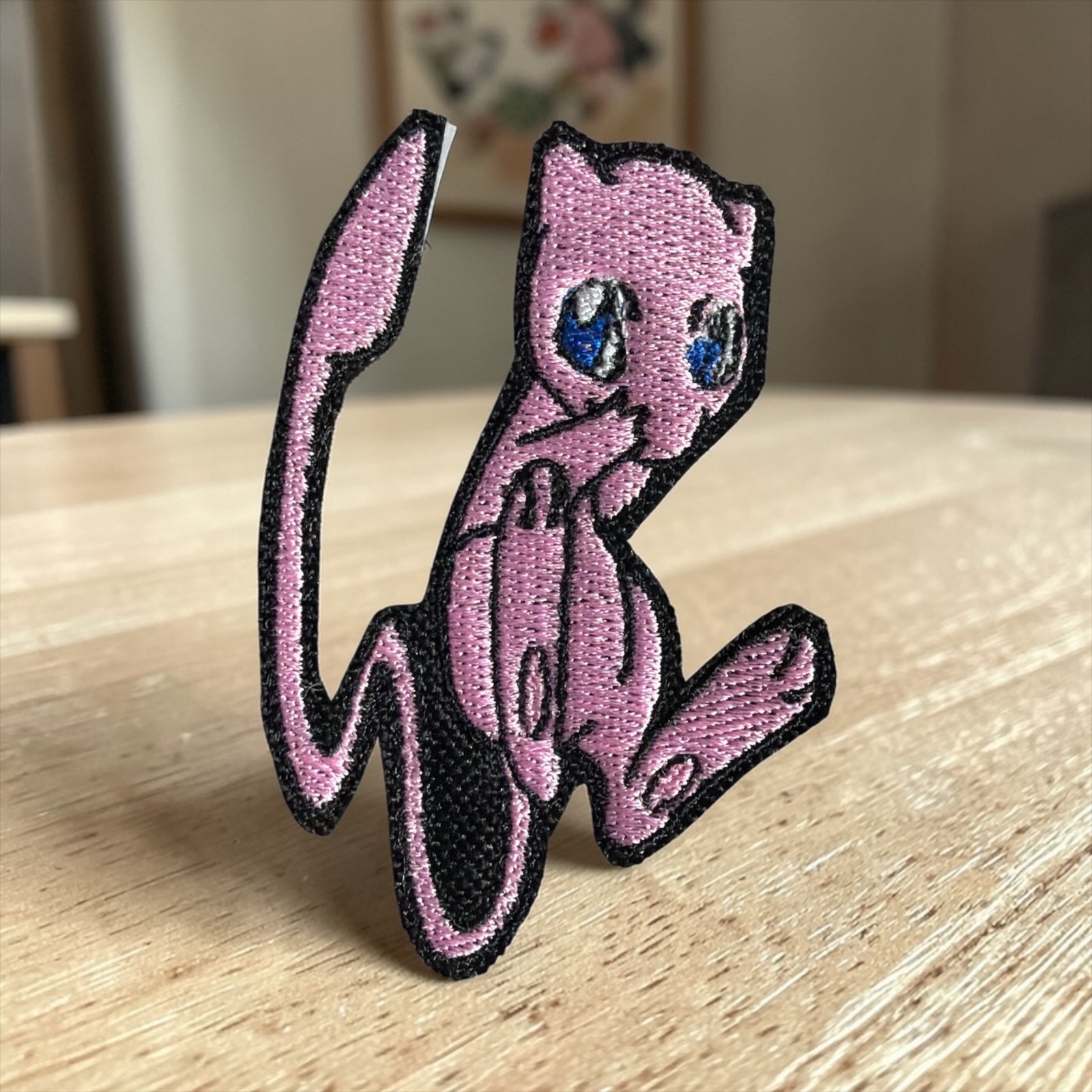 Mew Pokémon Embroidery Patch 3.00" X 2.00" / 4.01" X 3.79" Multi Colors