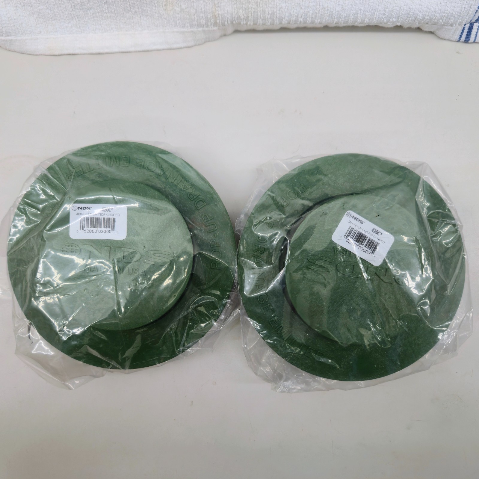 Set of 2 NDS 420C Replacement Pop-Up Emitter Crimped 3-inch or 4-Inch Green Lot