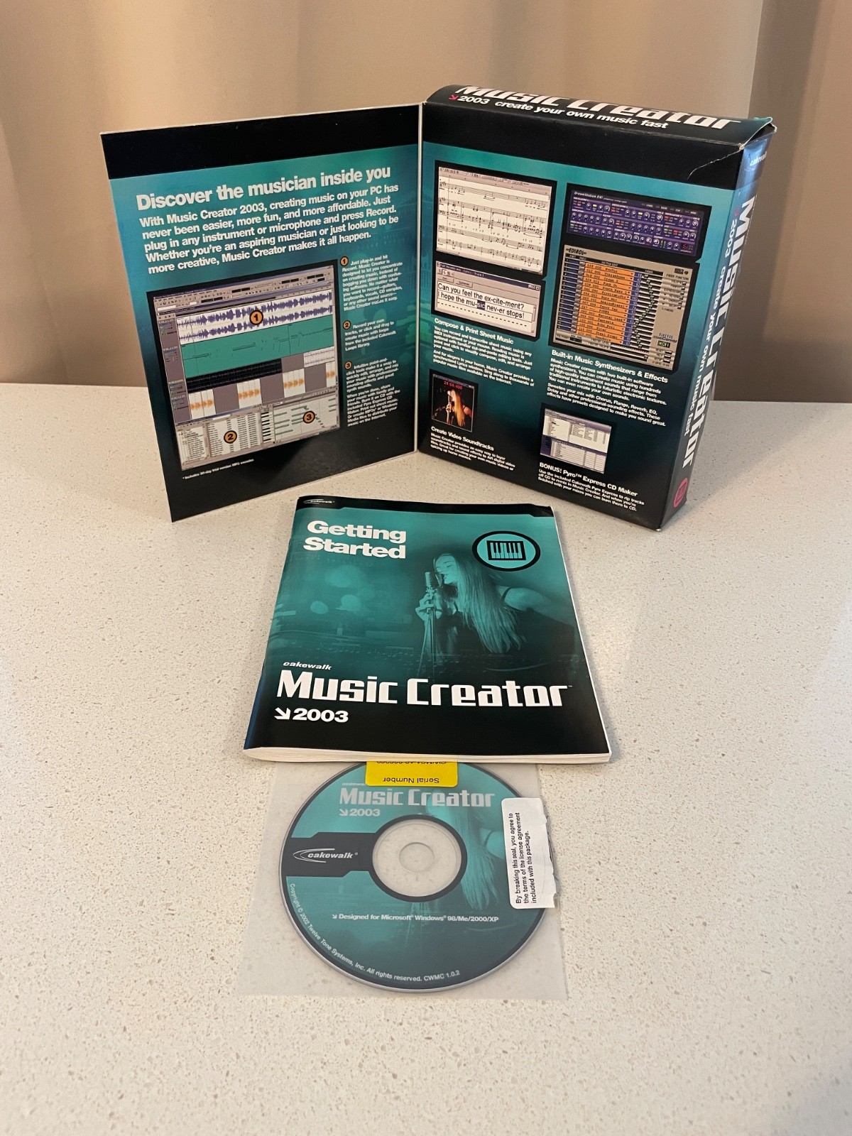 Cakewalk Music Creator 2003 - Complete with Box/Manual RARE