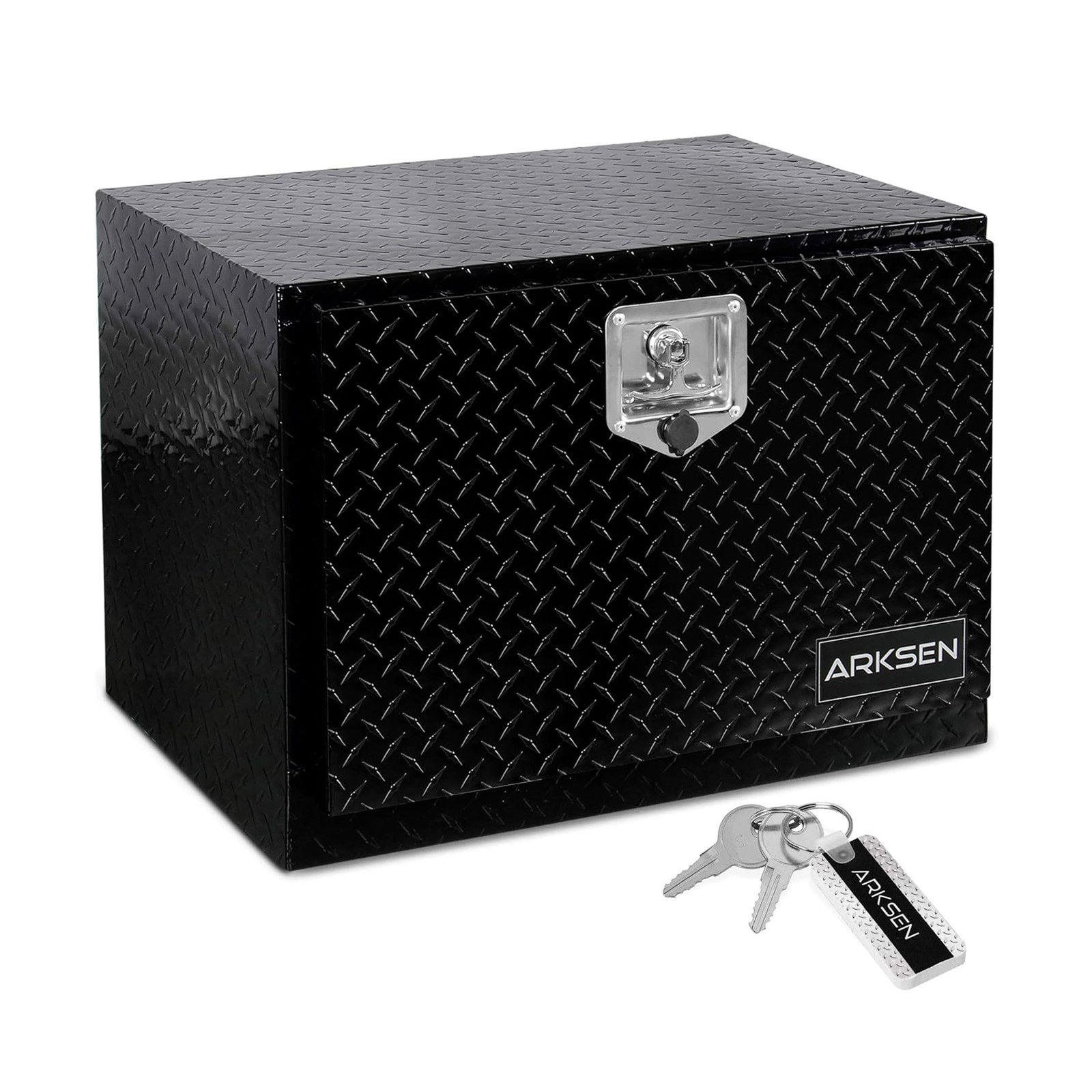 ARKSEN 24 x 17 x 18 Inch Underbody Tool Box, Heavy Duty Aluminum Diamond Plat...