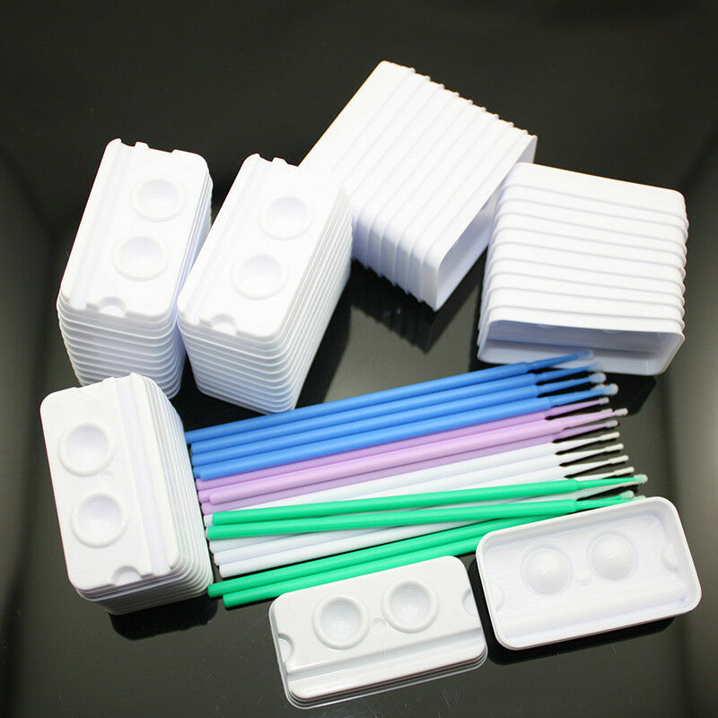 4 Packs Dental Disposable Micro Applicators Micro Brushes L/M/S/XS 100 Pcs/pack
