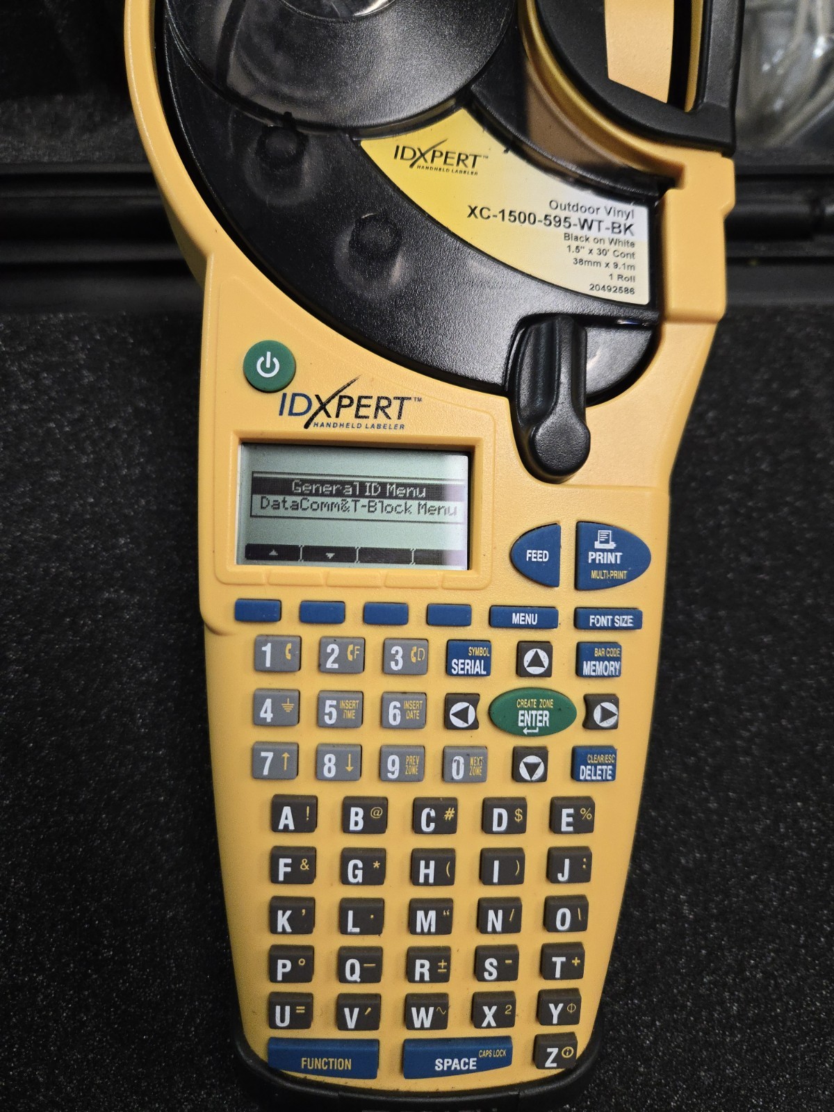 IDXPERT Labeler, Handheld Label Printer, with Case