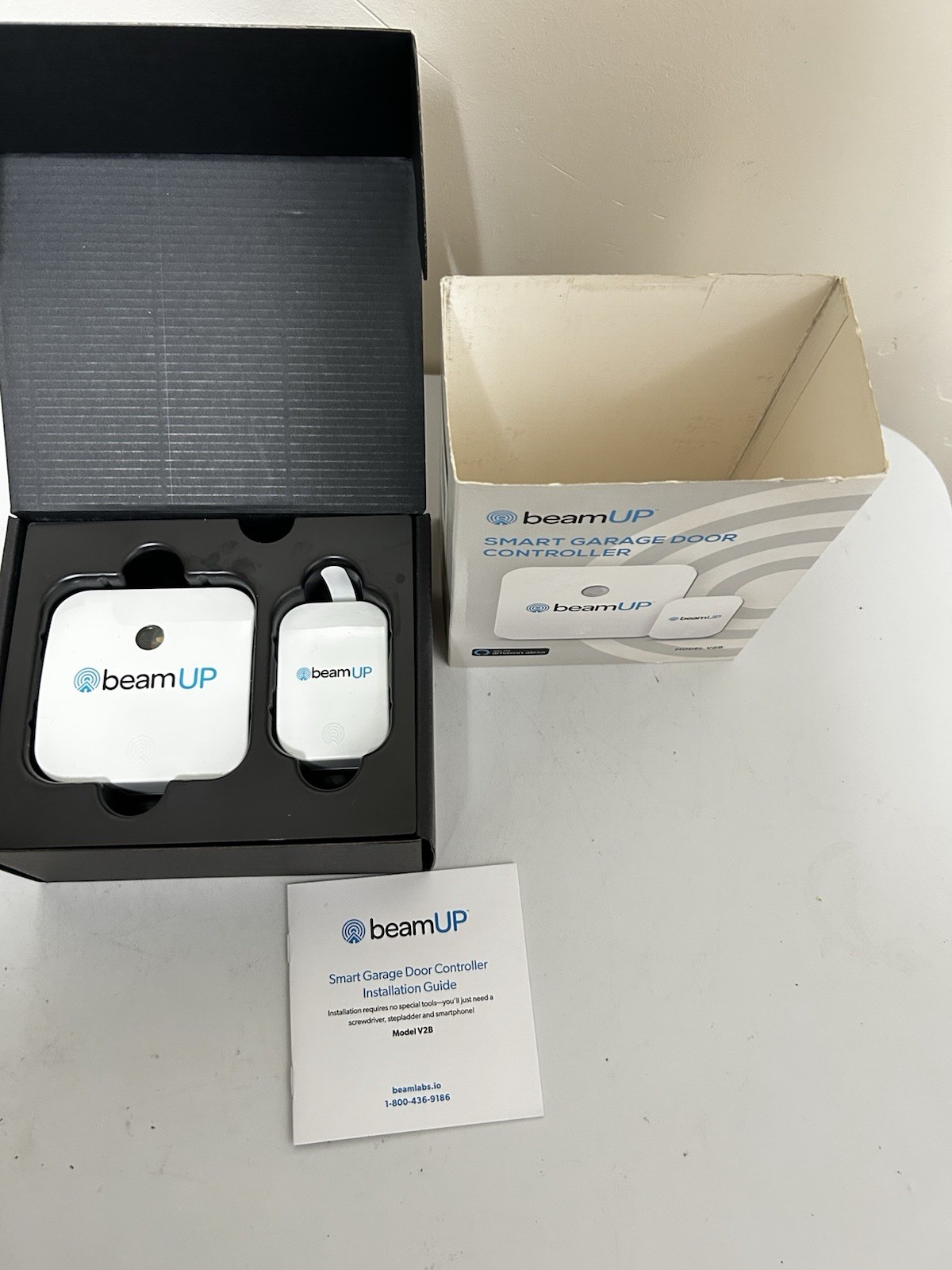 New BEAMUP Smart Garage Door Controller & Wireless Door Sentry, Model V2B