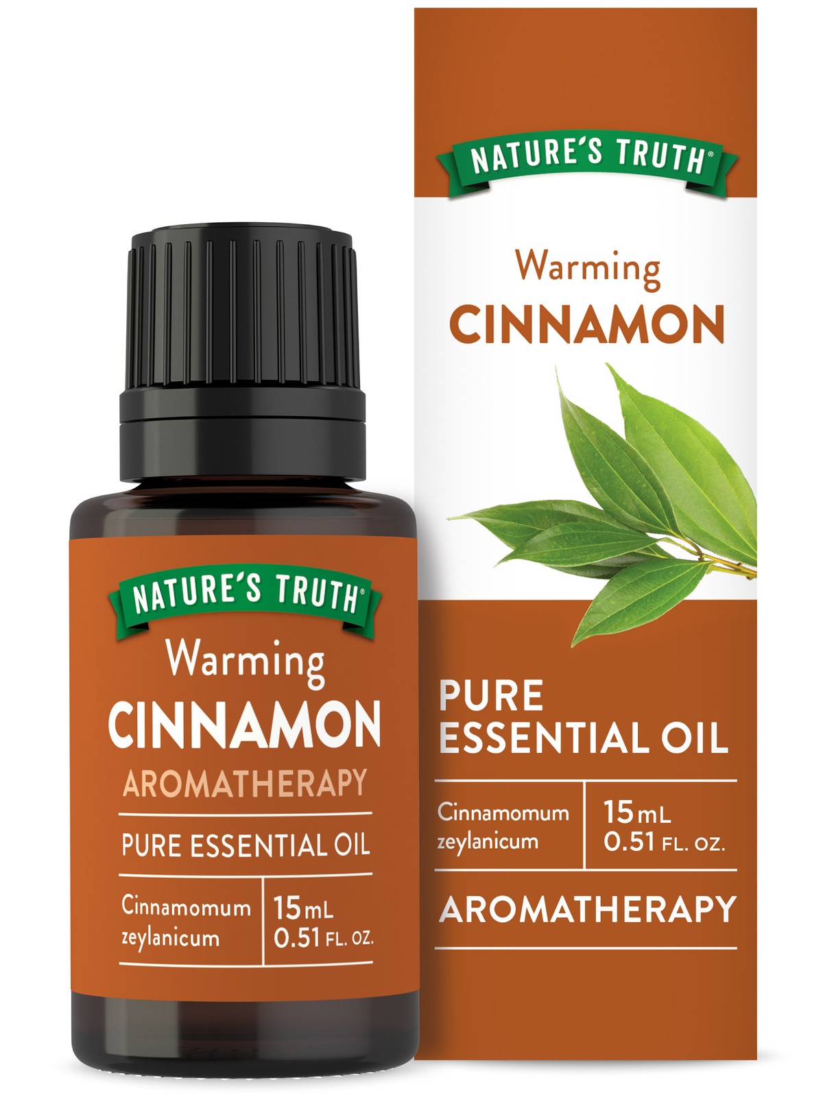 Cinnamon Essential Oil | 15 mL | Warming Aromatherapy | by Nature's Truth