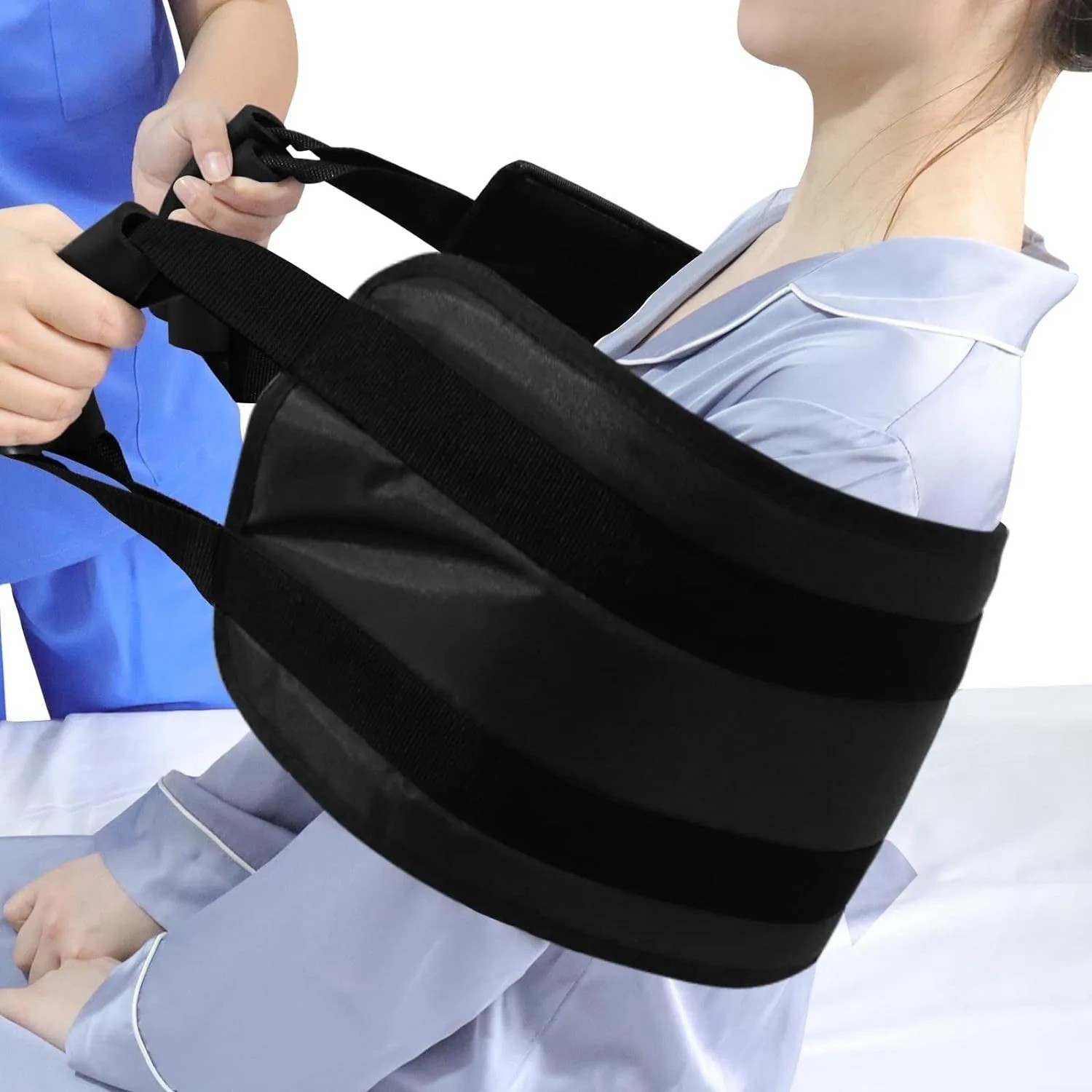 Patient Transfer Sling Mobility Belt with Assist Handles – Safety Lift Aid for E
