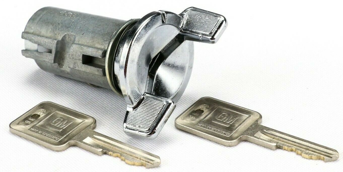 1979 - 1982 Corvette Ignition Switch Lock Cylinder with Square Keys Key C3 NEW