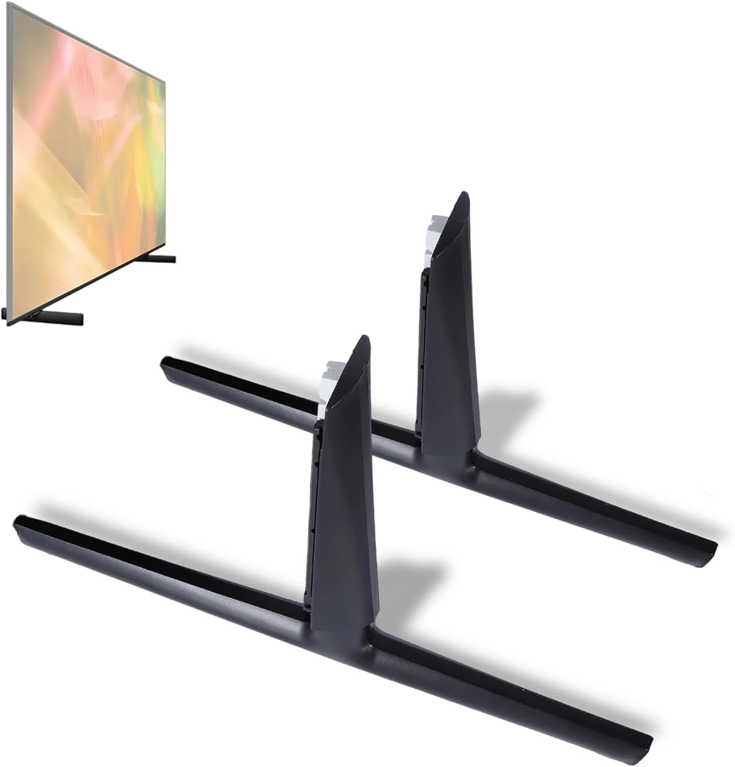 TV Stand Legs for 85 TV Compatible with AU8000 CU8000 Q60A Q6DA Series