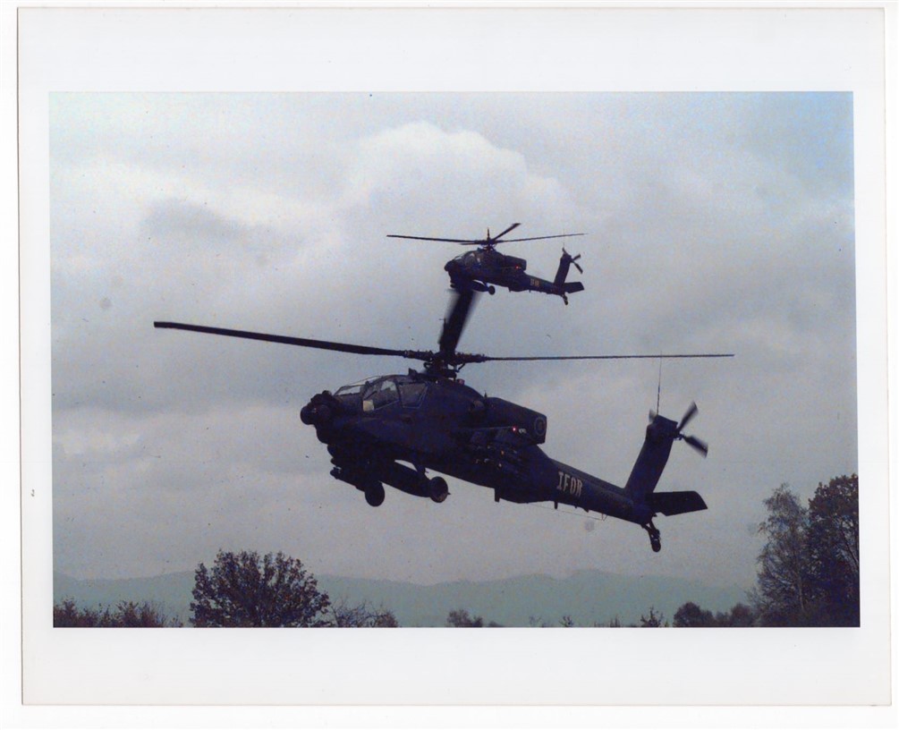 1996 IFOR Bosnia AH-64 Apache Helicopter 2nd Squadron 6th Cavalry Tuzla Photo #5