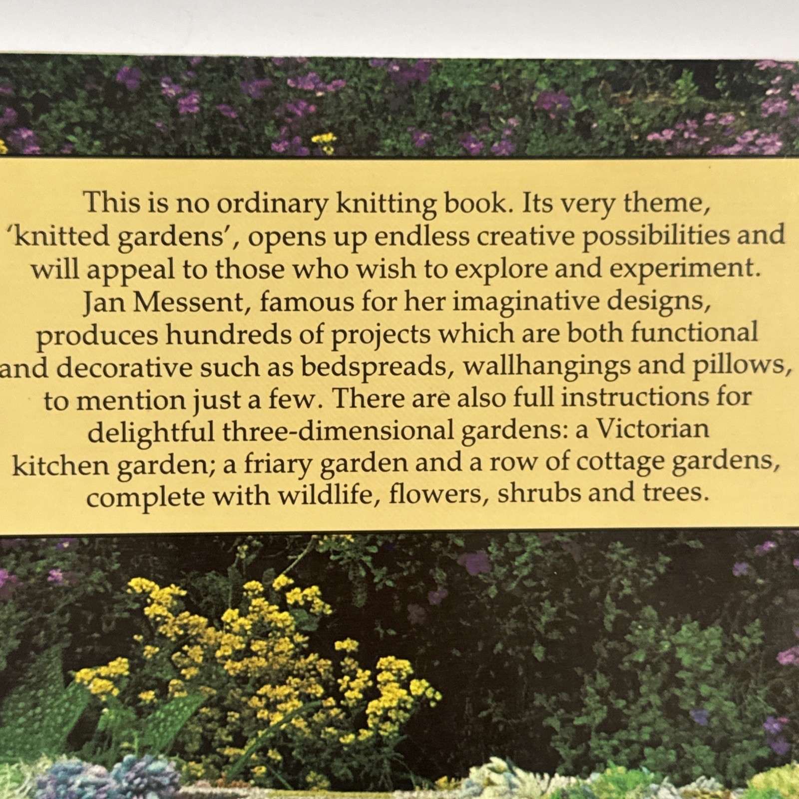 Knitted Gardens Knitting Pattern Book Jan Messent